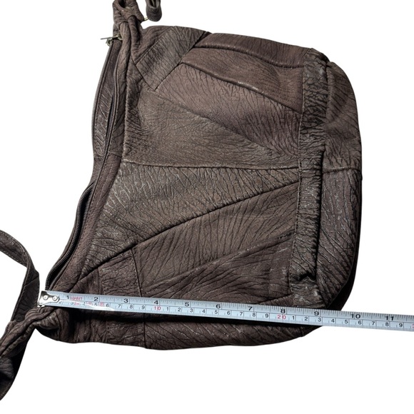 Italian Full Grain Cowhide Leather Bag boho hobo bag purse womens - Picture 10 of 12